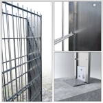 Gabiónový plot ELEGANT, pozinkovaný, na&nbsp;múrik